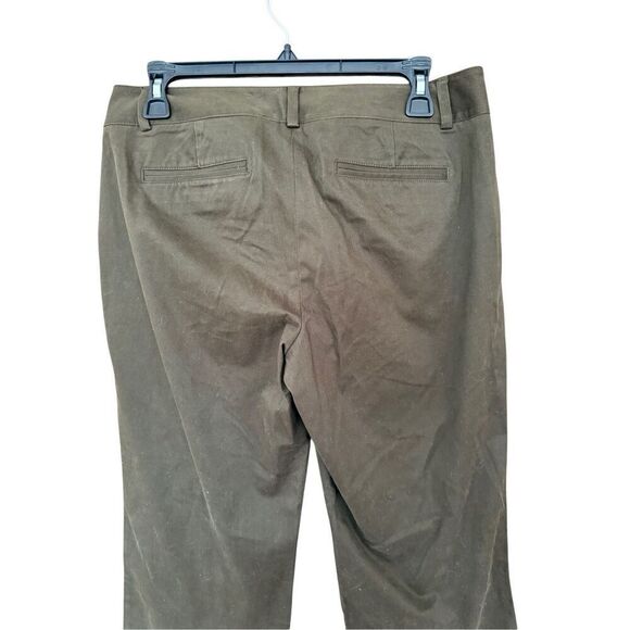 NWT Talbots Womens Brown Signature Flat Front Straight Leg Chino Pants Size 6 - Picture 5 of 14